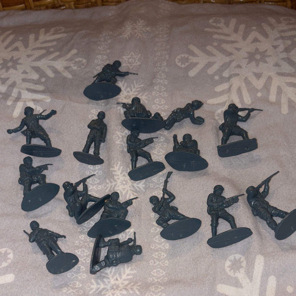 Set of Green Toy Soldiers